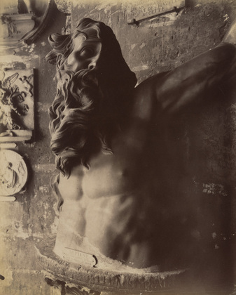 Eugene Atget’s “Cluny, Neptune, 18th century Spanish art”, circa 1911. Atget photographed several artifacts throughout old Paris, creating a catalogue for libraries and people seeking to create replicas of the old sculptures. Photo Courtesy of The Museum of Modern Art