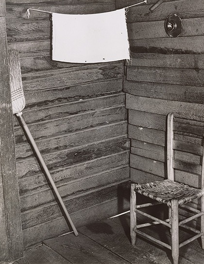 Walker Evans’ static image of a kitchen corner from an Alabama sharecropper’s home. Circa 1936. Photo courtesy of The Metropolitan Museum of Art